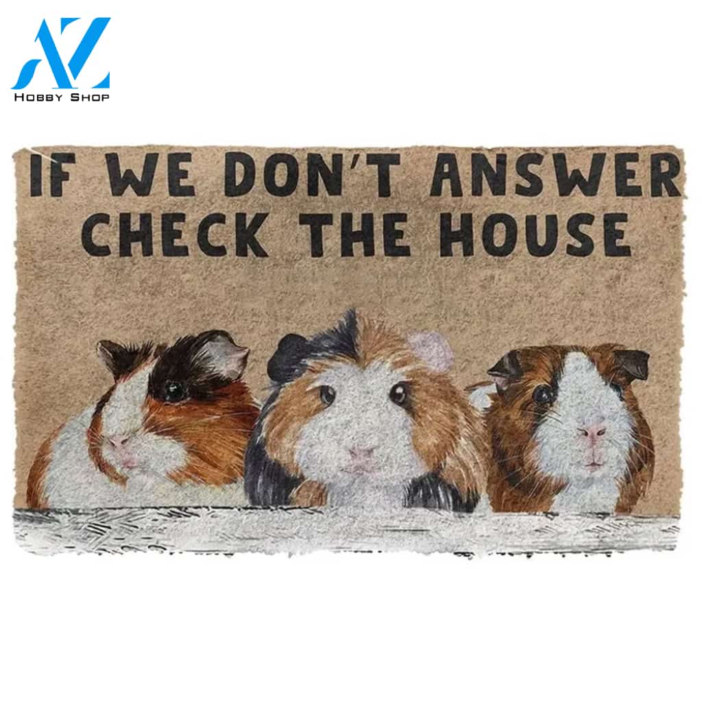 Check The Guinea Pig House Doormat Funny Welcome Mat Housewarming Gift Home Decor Funny Doormat Gift For Friend