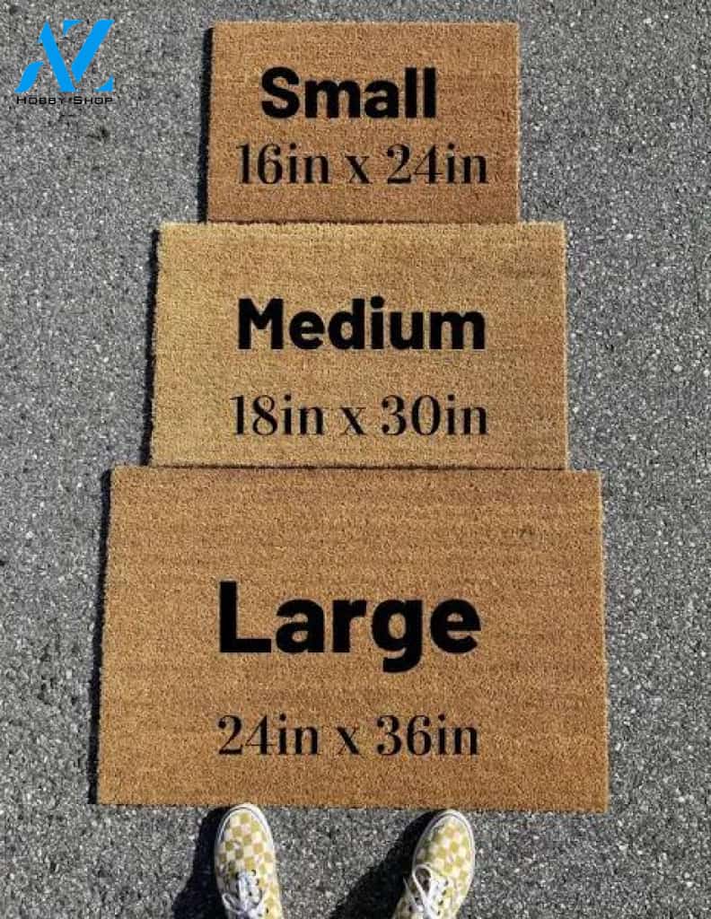 Check ya energy doormat, Welcome mat, Peaceful doormat, Energy welcome mat; Housewarming, Closing gift, Energy doormat, Gift idea, Energy
