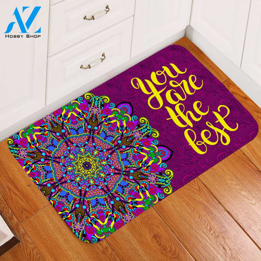Cheerful Message Door Mat