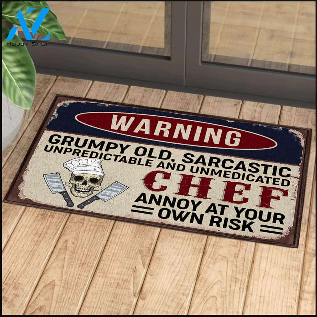 Chef Annoy At Your Own Risk Doormat | Welcome Mat | House Warming Gift