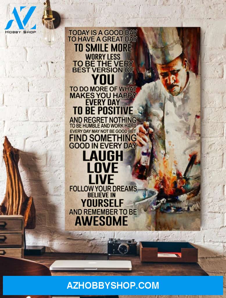 Chef Life Laugh Love Live Vertical Wall Art Canvas Prints