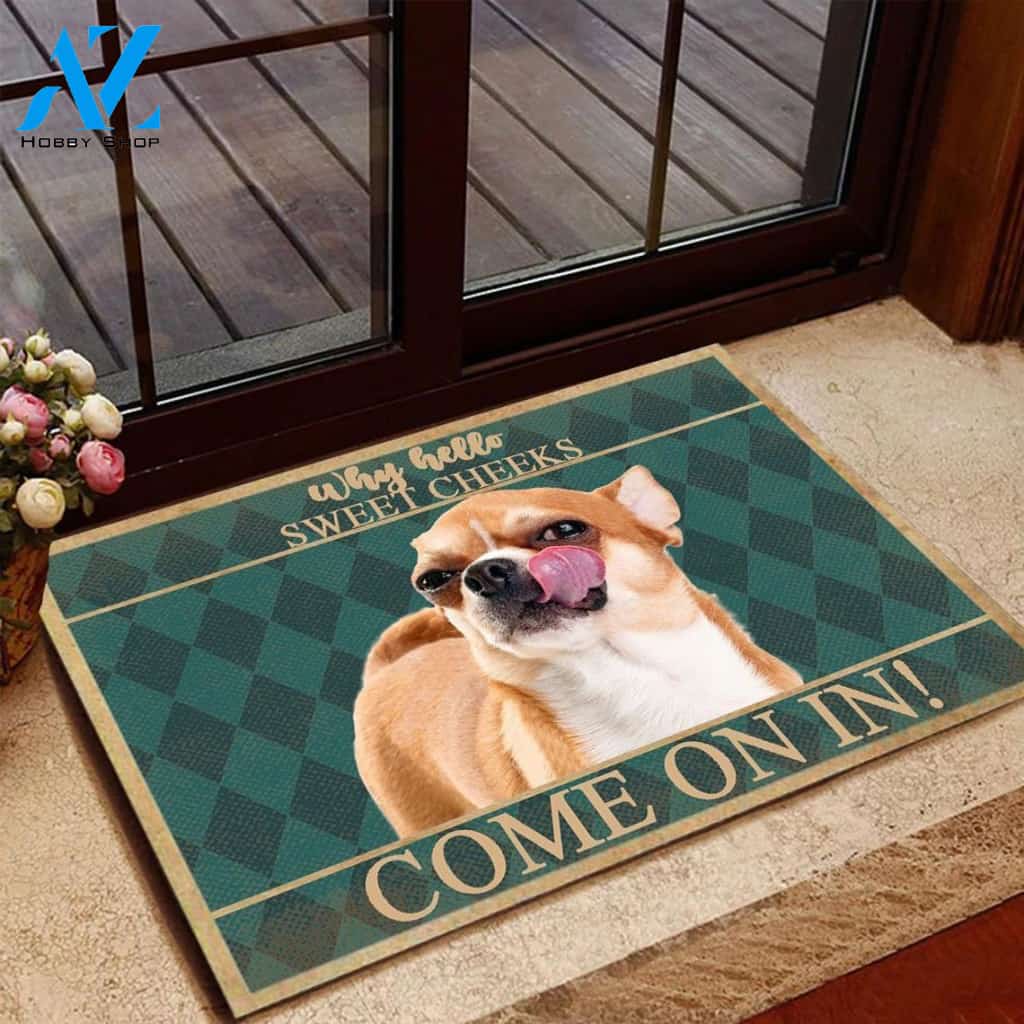 Chihuahua Dog Easy Clean Welcome DoorMat | Felt And Rubber | DO2376