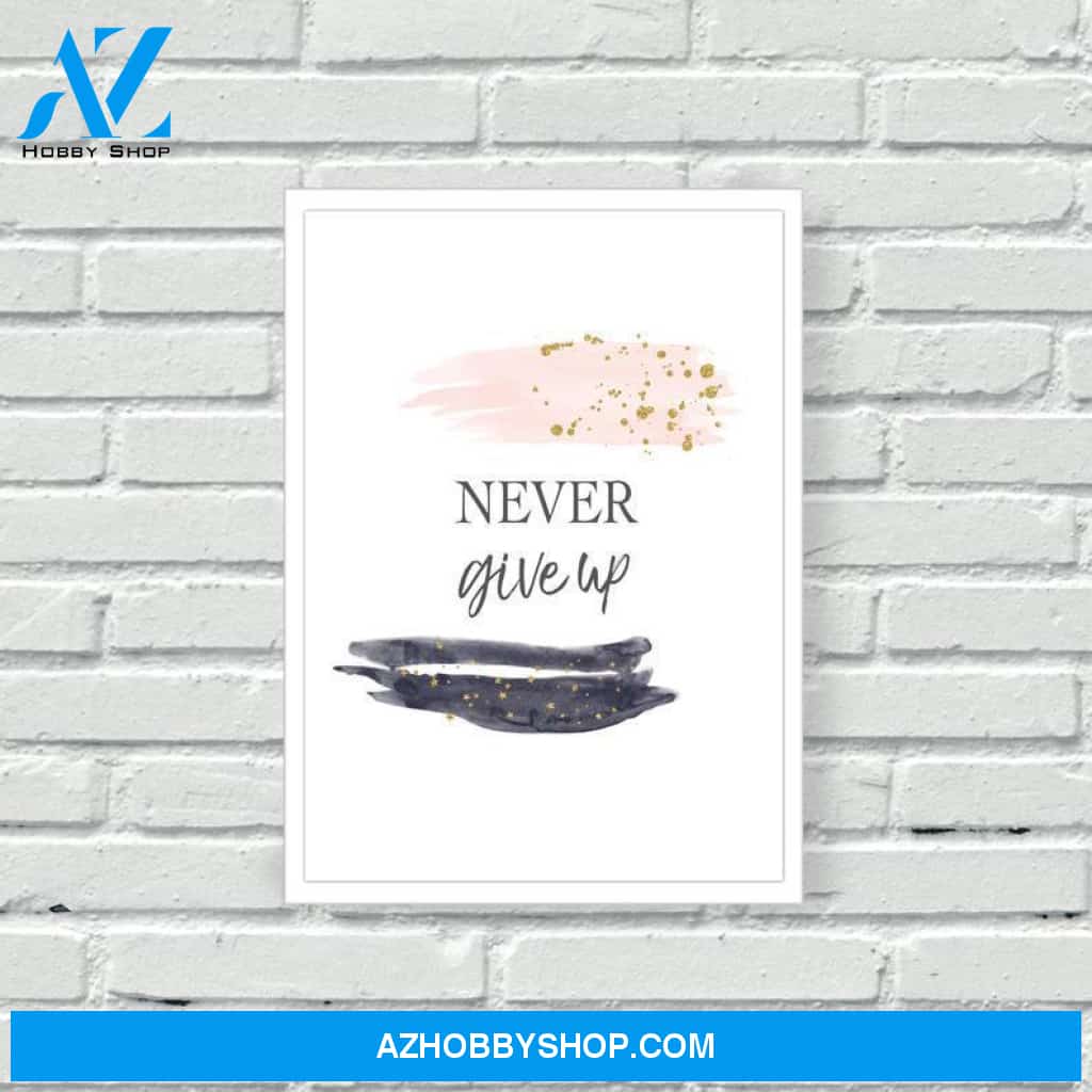 Choose happy never give up poster gift set for couple - GST