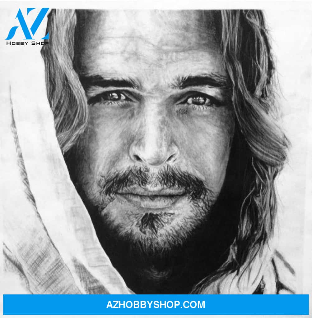 Christ Portrait Print Canvas And Poster, Canvas Painting, Wall Decor Visual Art