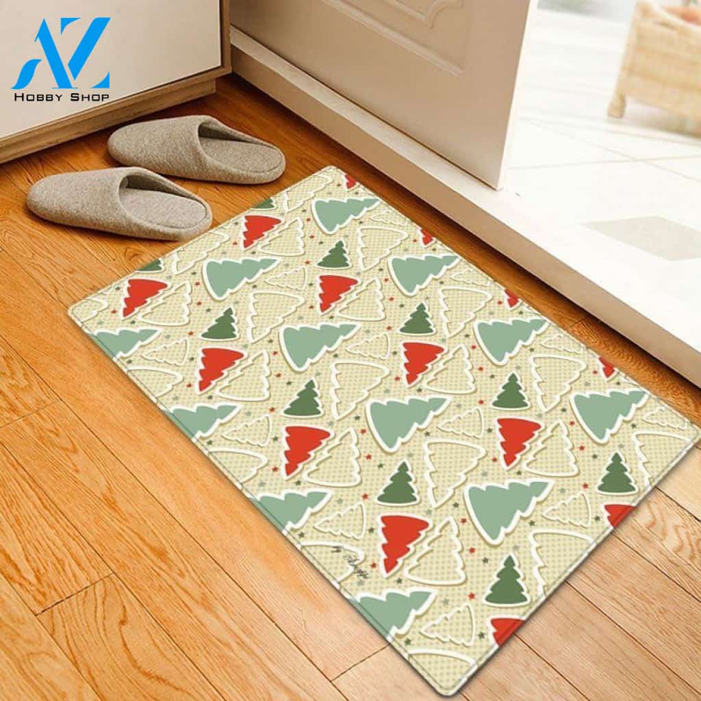 Christmas Cartoon Trees CLH091047D Doormat