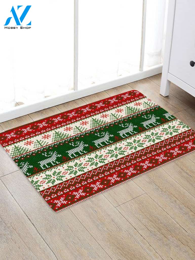 Christmas Deer And Snowflake CLH091061D Doormat