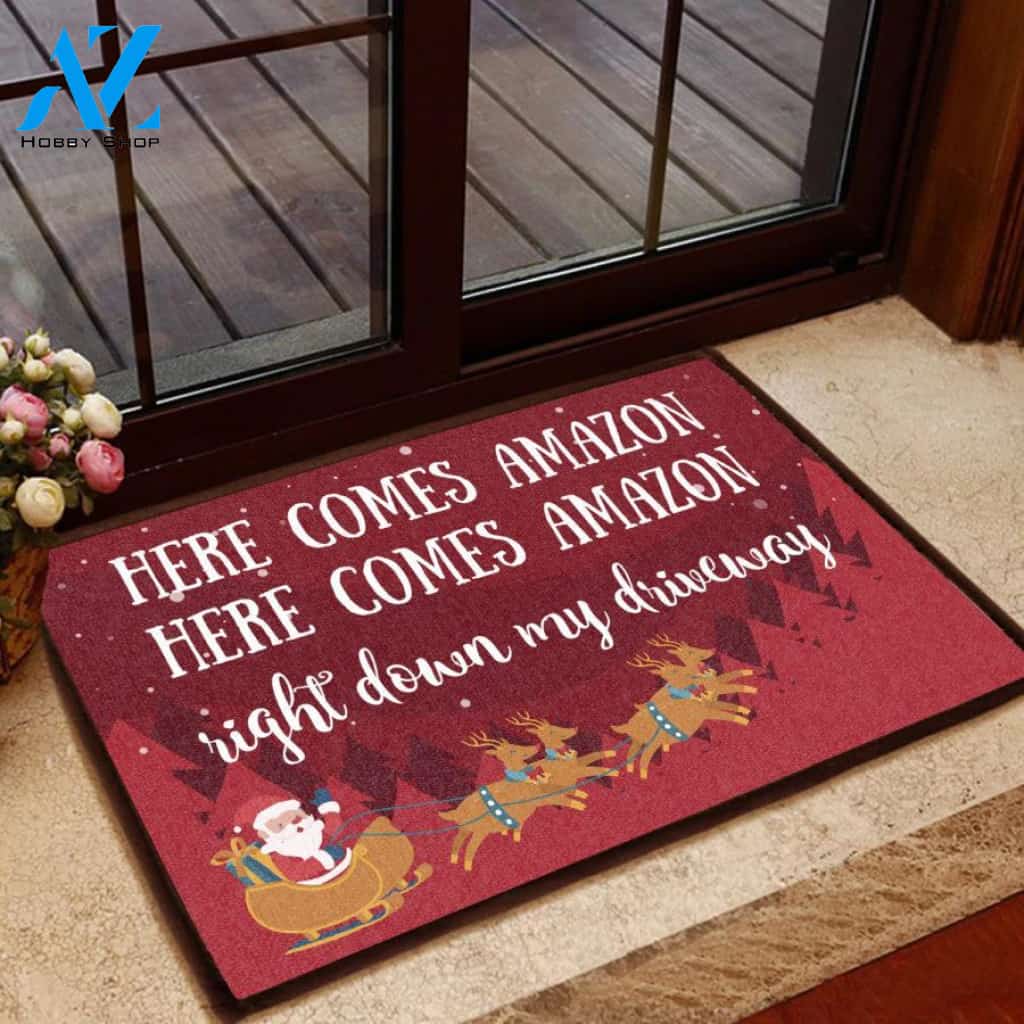 Christmas Gift Easy Clean Welcome DoorMat | Felt And Rubber | 40x60 cm | 45x75 cm | 60x90 cm | Colorful | DO1542