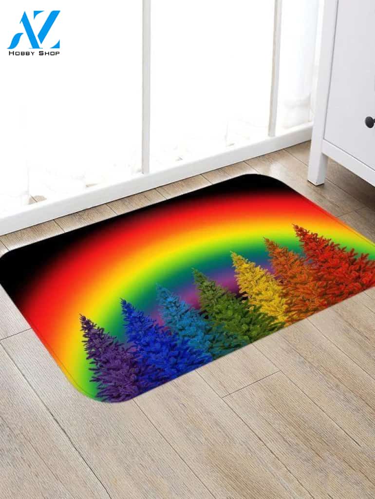 Christmas Rainbow Tree CLH091097D Doormat