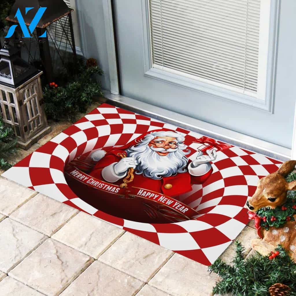 Christmas Santa Claus Doormat Indoor And Outdoor Mat Entrance Rug Sweet Home Decor Housewarming Gift Gift For Friend Family Stem Feminist
