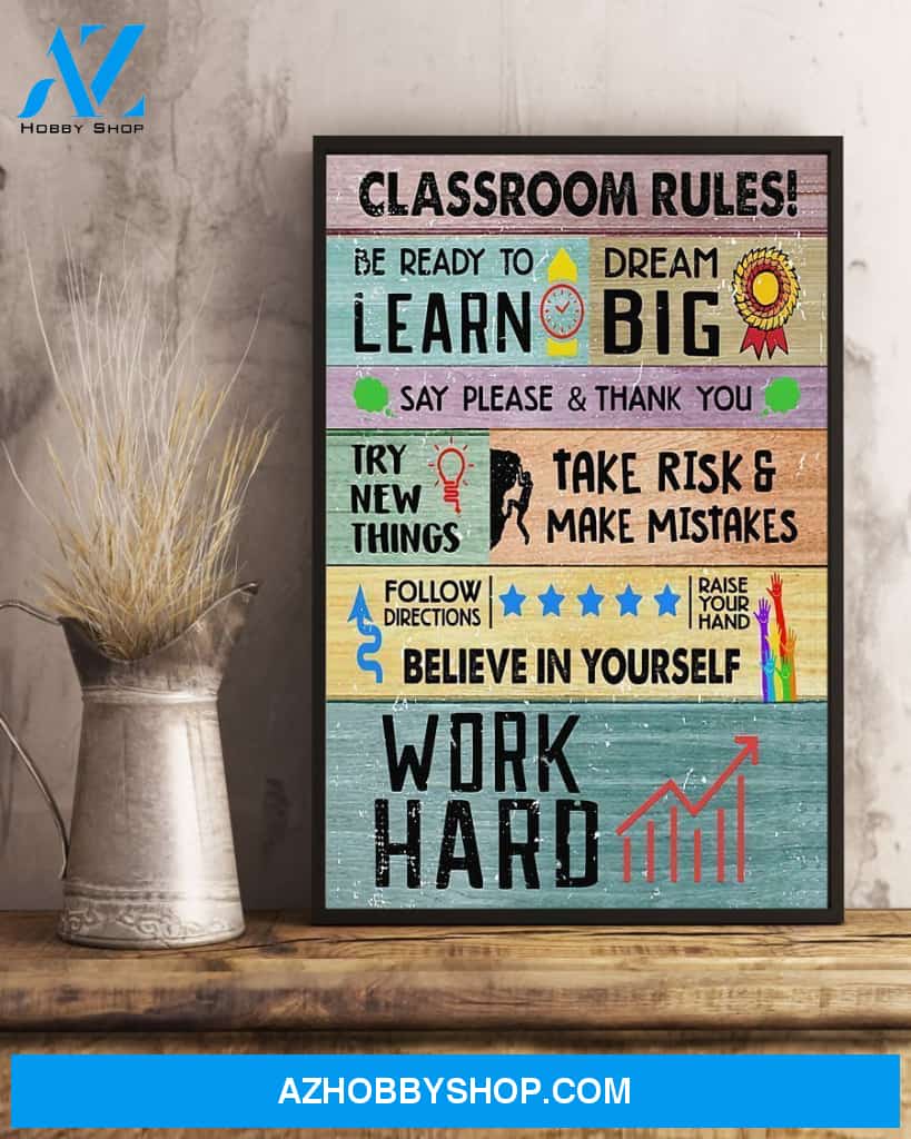 CLASSROOM RULES TEACHER CANVAS
