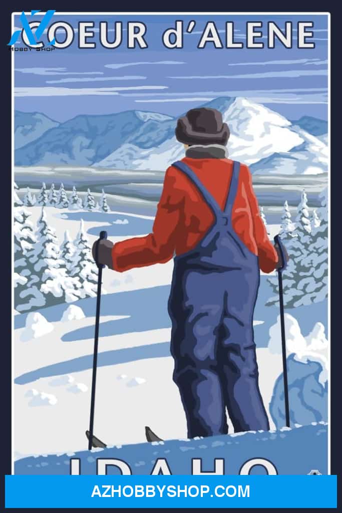 Coeur D'Alene Idaho Skier Admiring