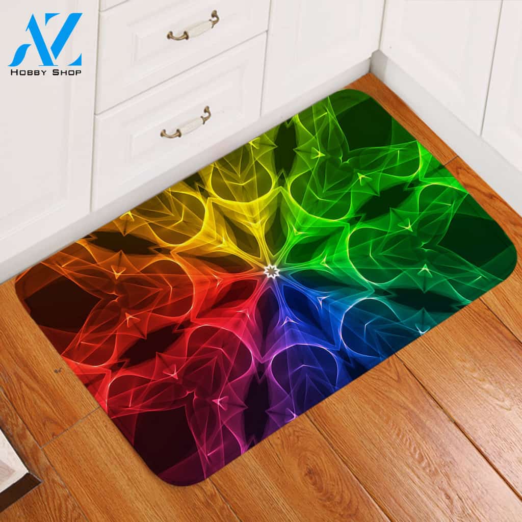 Colorful Leaves Door Mat