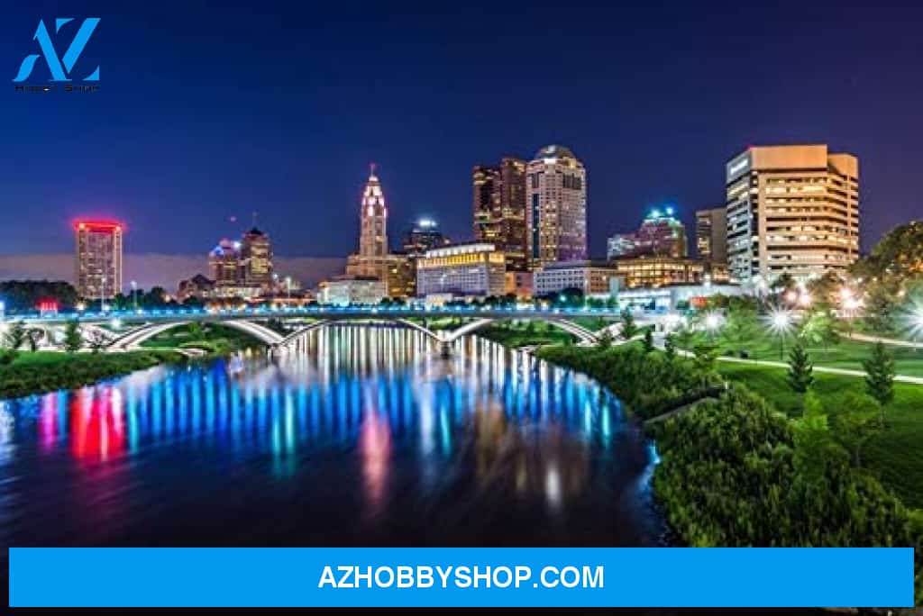 Columbus Ohio - Columbus Skyline At Night - Photograph