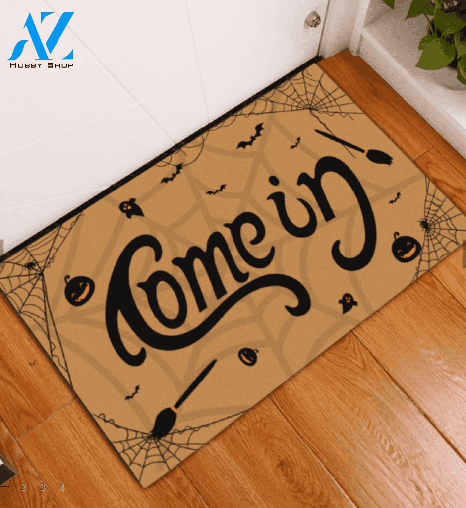 Come In Then Go Away Funny Halloween Doormat Gift For Friend Family Home Decor Warm House Gift Welcome Mat, Birthday Gift