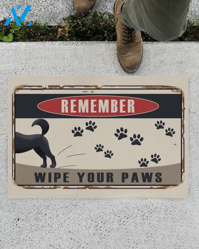 Cool Dog Wipe Your Paws Funny Indoor And Outdoor Doormat Gift For Dog Lovers Birthday Gift Decor Warm House Gift Welcome Mat