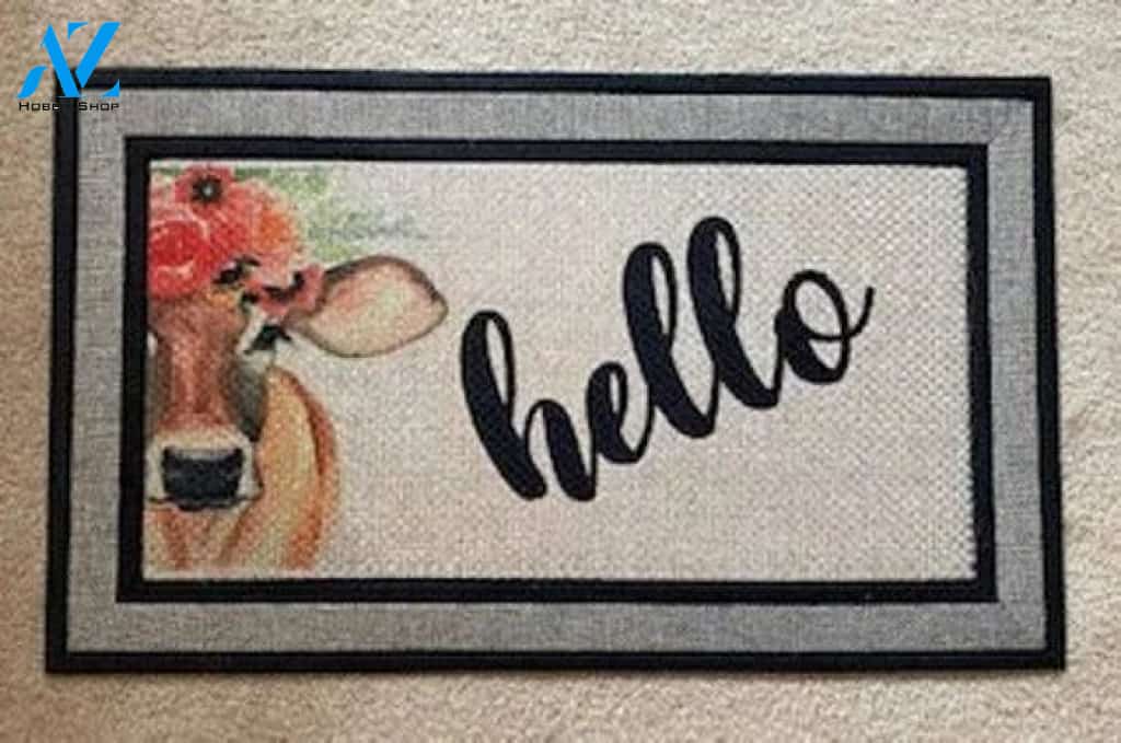 Cow doormat, Farm doormat, Front doormat, Doormat, Housewarming gift