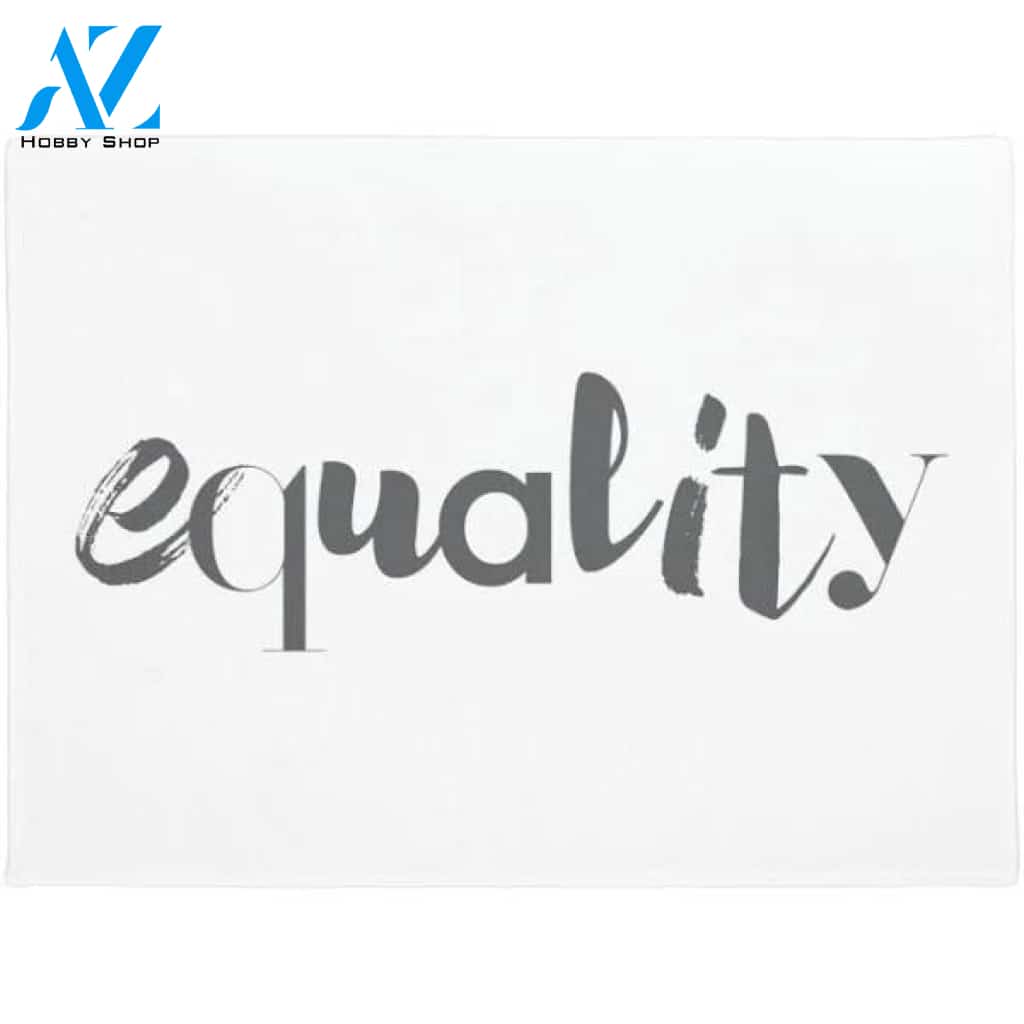 Creative, modern, playful, cool design of Equality Doormat