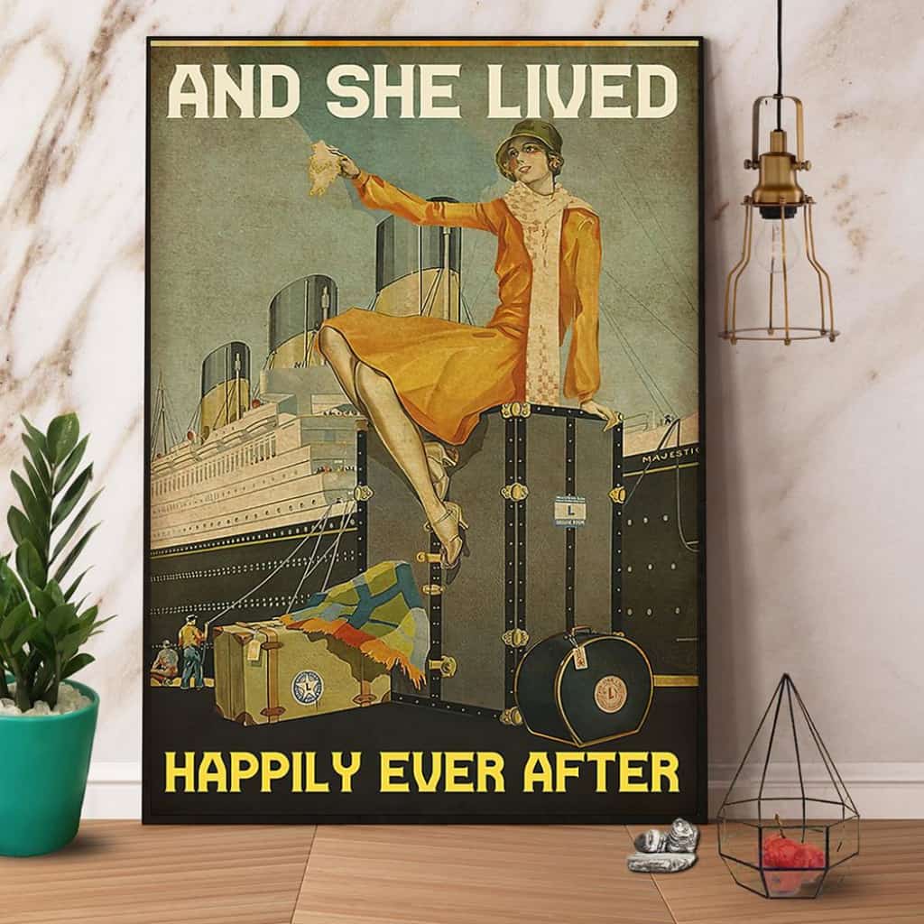 Cruise And She Lived Happily Ever After Paper Poster No Frame Matte Canvas Wall Decor