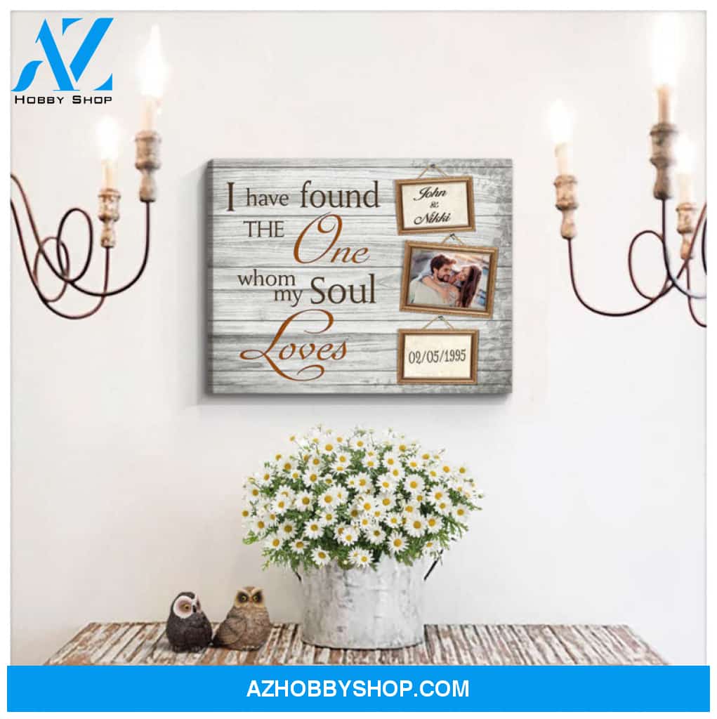 Custom Canvas Prints Personalized Gifts Wedding Anniversary Gifts Photo Gifts I have found the one Wall Art Decor Ohcanvas