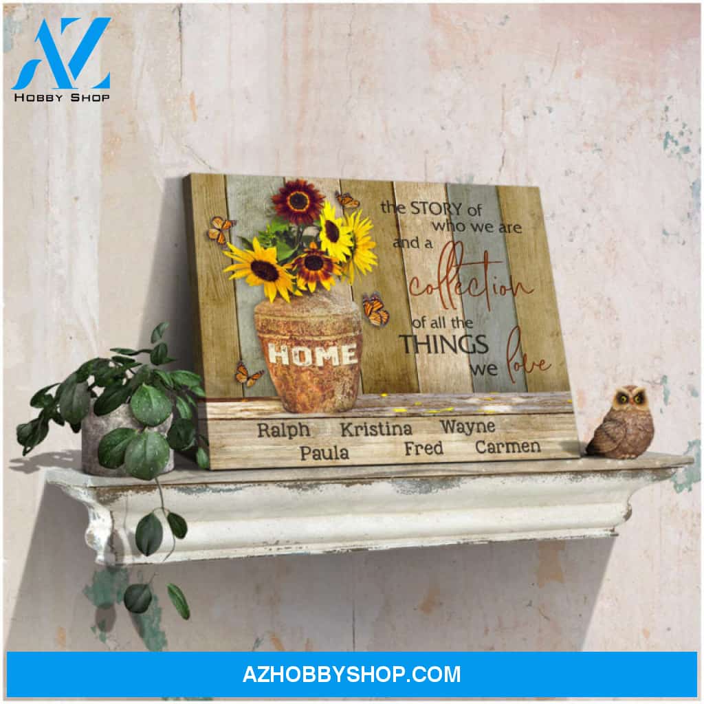 Custom Canvas Prints Personalized Names Gifts Home the story of who we are Ohcanvas