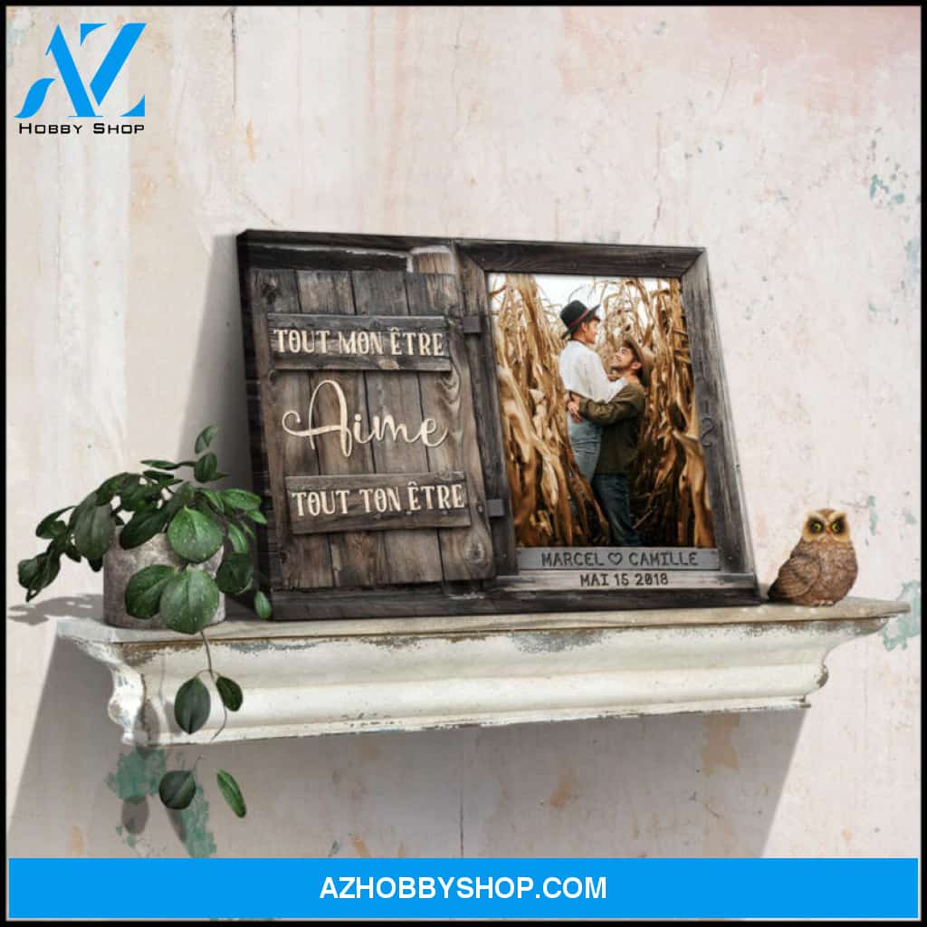 Custom Canvas Prints Personalized Photo Gifts Tout Mon Être Aime Tout Ton Être Ohcanvas