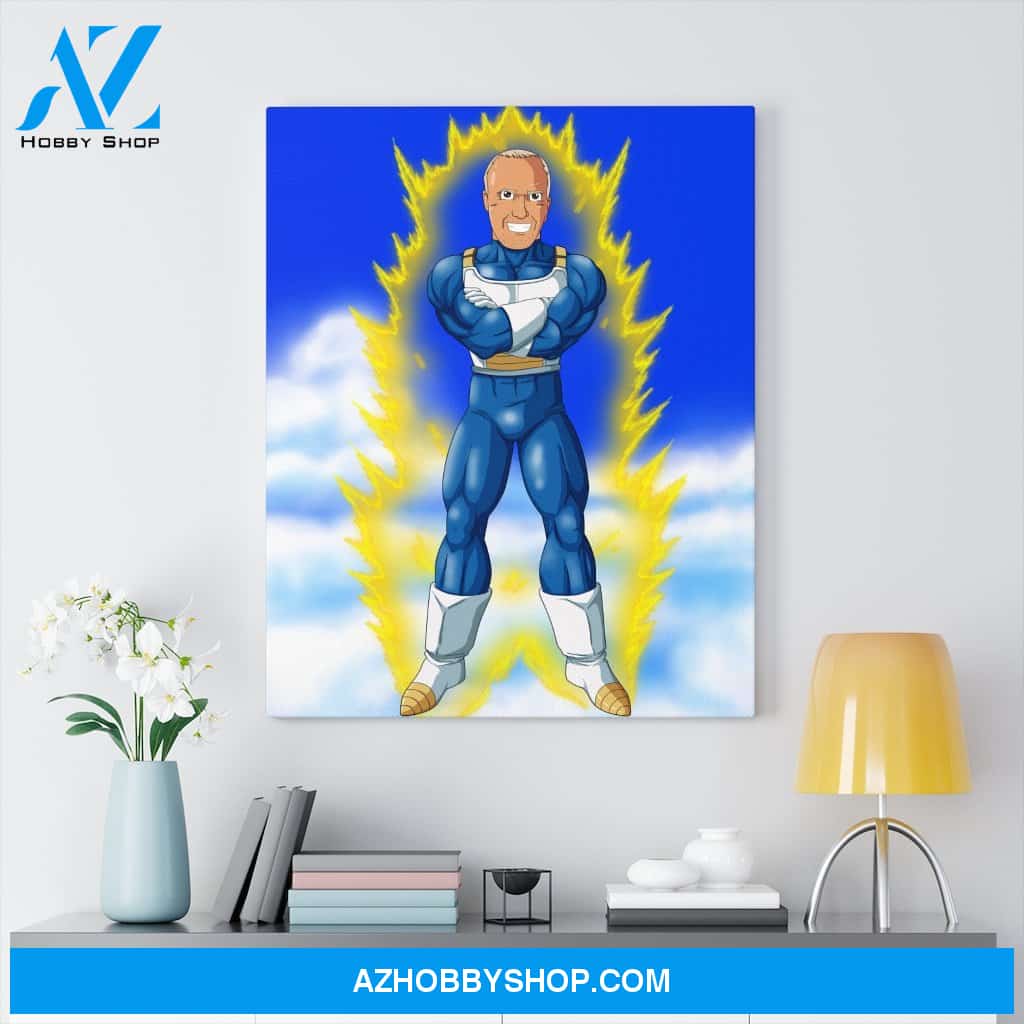 Custom Cartoon Canvas Portrait, DBZ Personalized Style