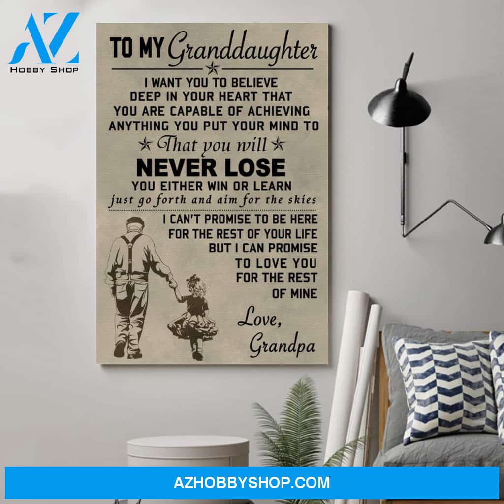 Customed Family Poster - To My Granddaughterposters