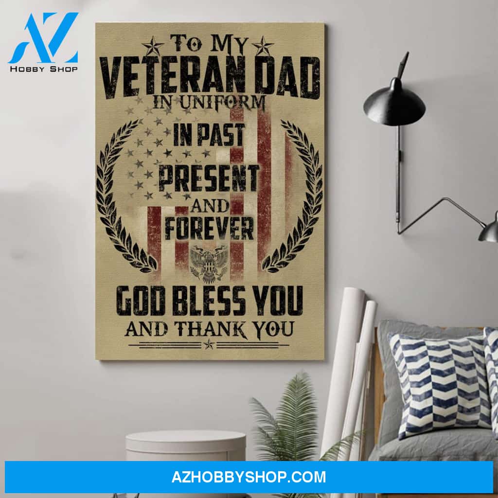 Customed Soldier Poster - To My Veteran Dad