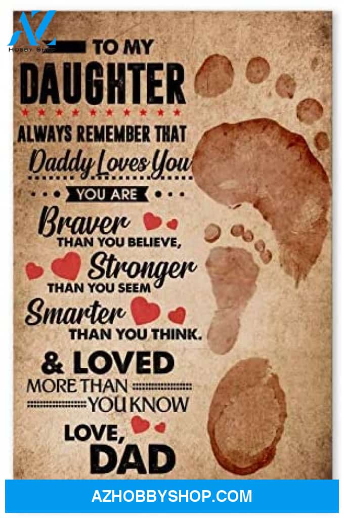 Customized Family Poster Gift For Daughter To My Daughter