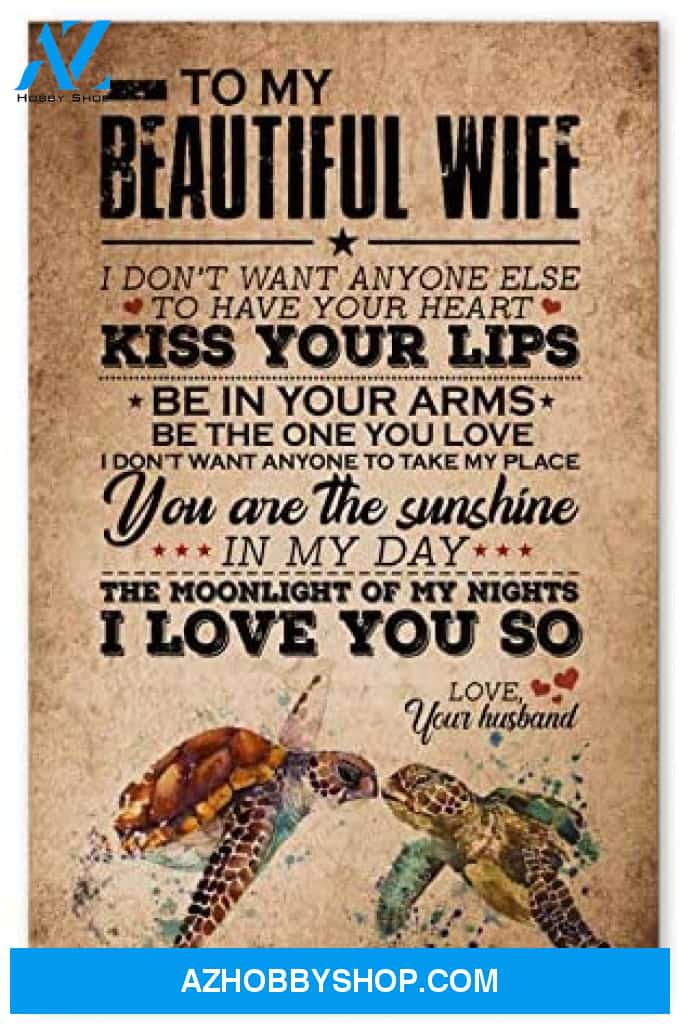 Customized To My Beautiful Wife Best Wife Gifts For Anniversary Posters