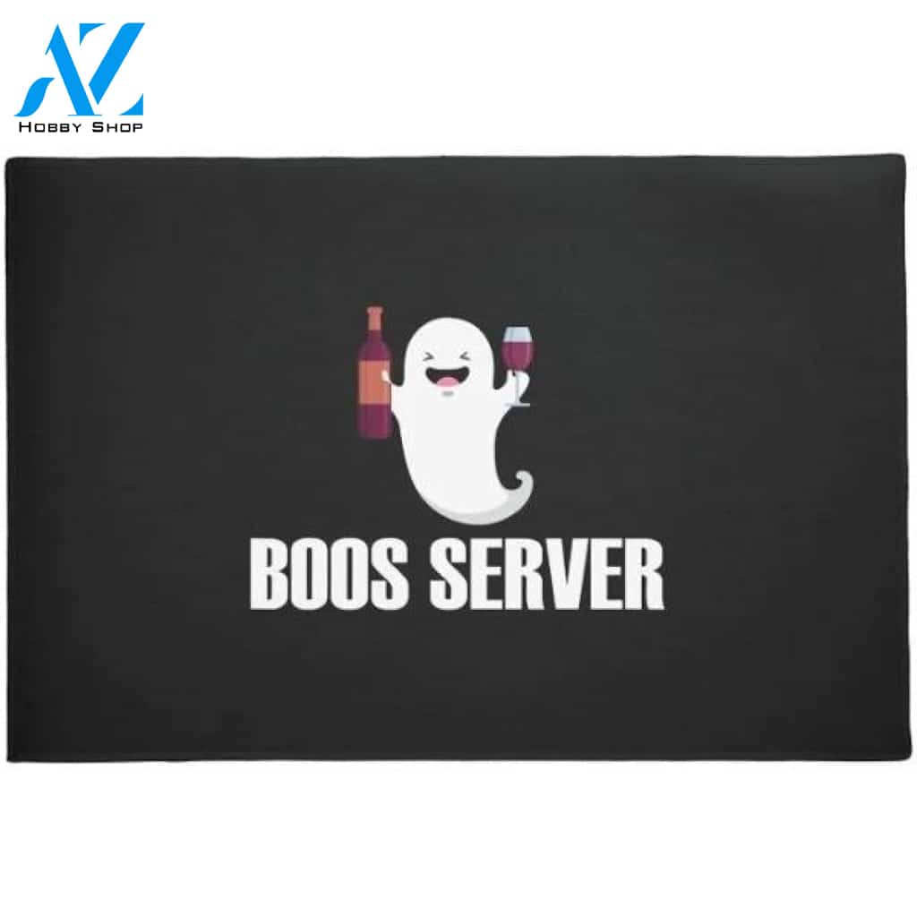 Cute Boos Server Bartender Indoor and Outdoor Doormat Warm House Gift Welcome Mat Gift for Friend Family