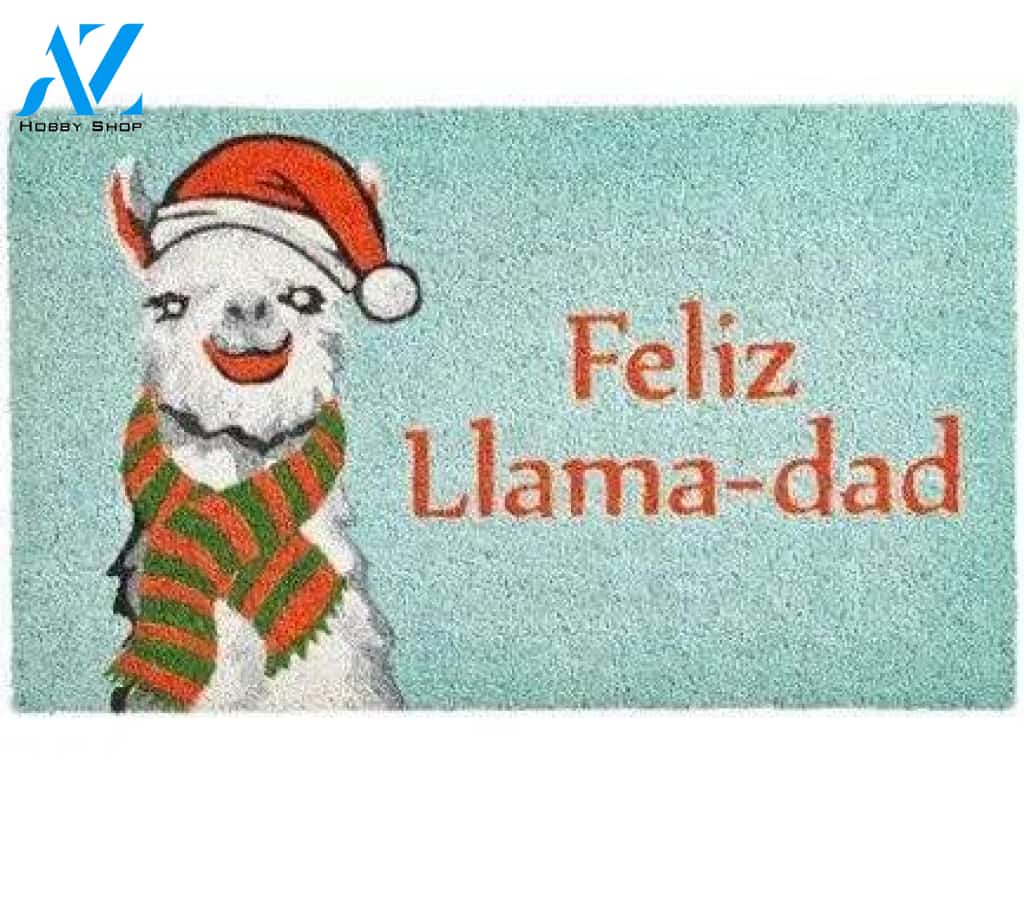 Cute Llama With Hats And Scarves Doormat Welcome Mat House Warming Gift Home Decor Funny Doormat Gift Idea