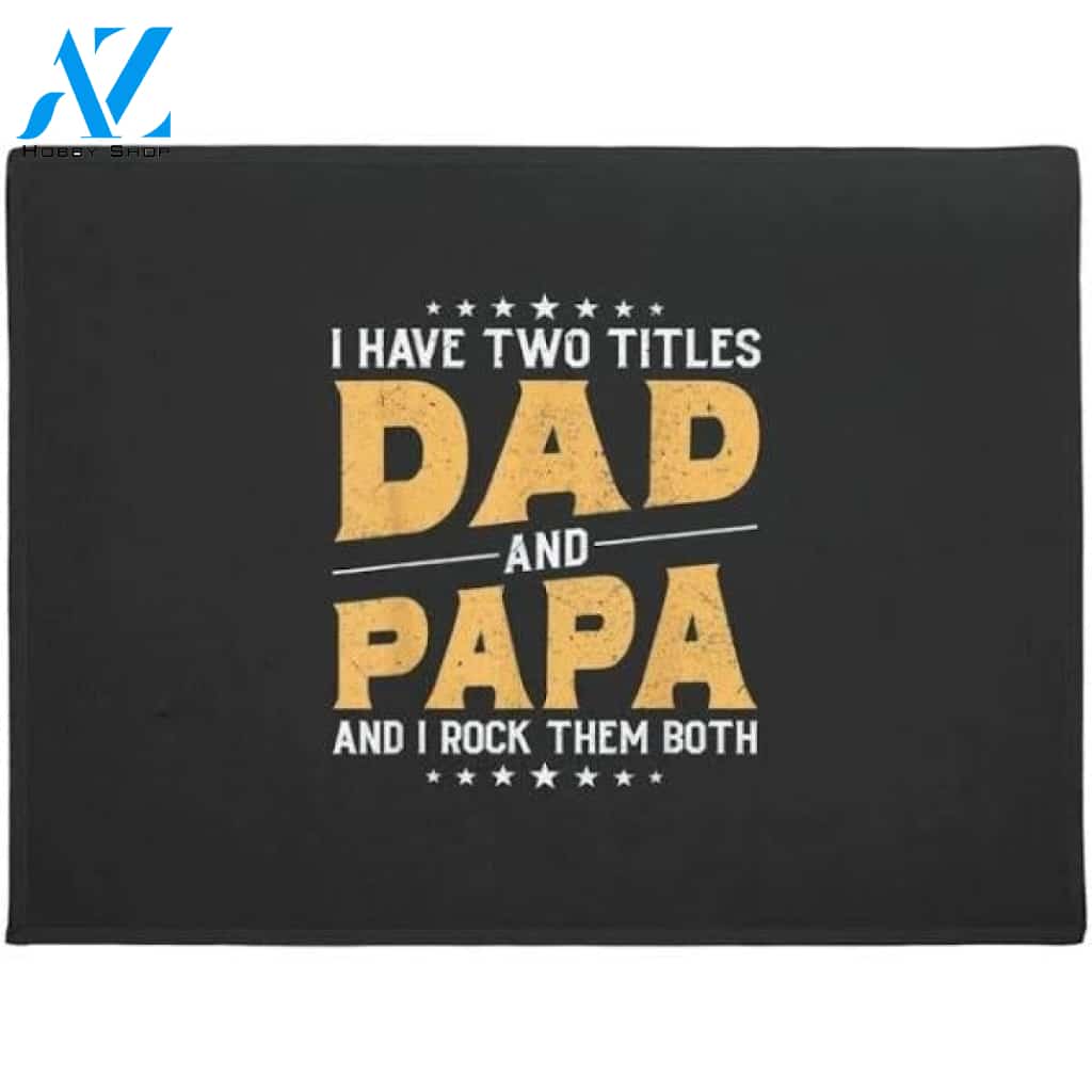 Dad Day Doormat Welcome Mat Housewarming Gift Home Decor Funny Doormat Gift For Friend Gift For Family Dad Day Gift