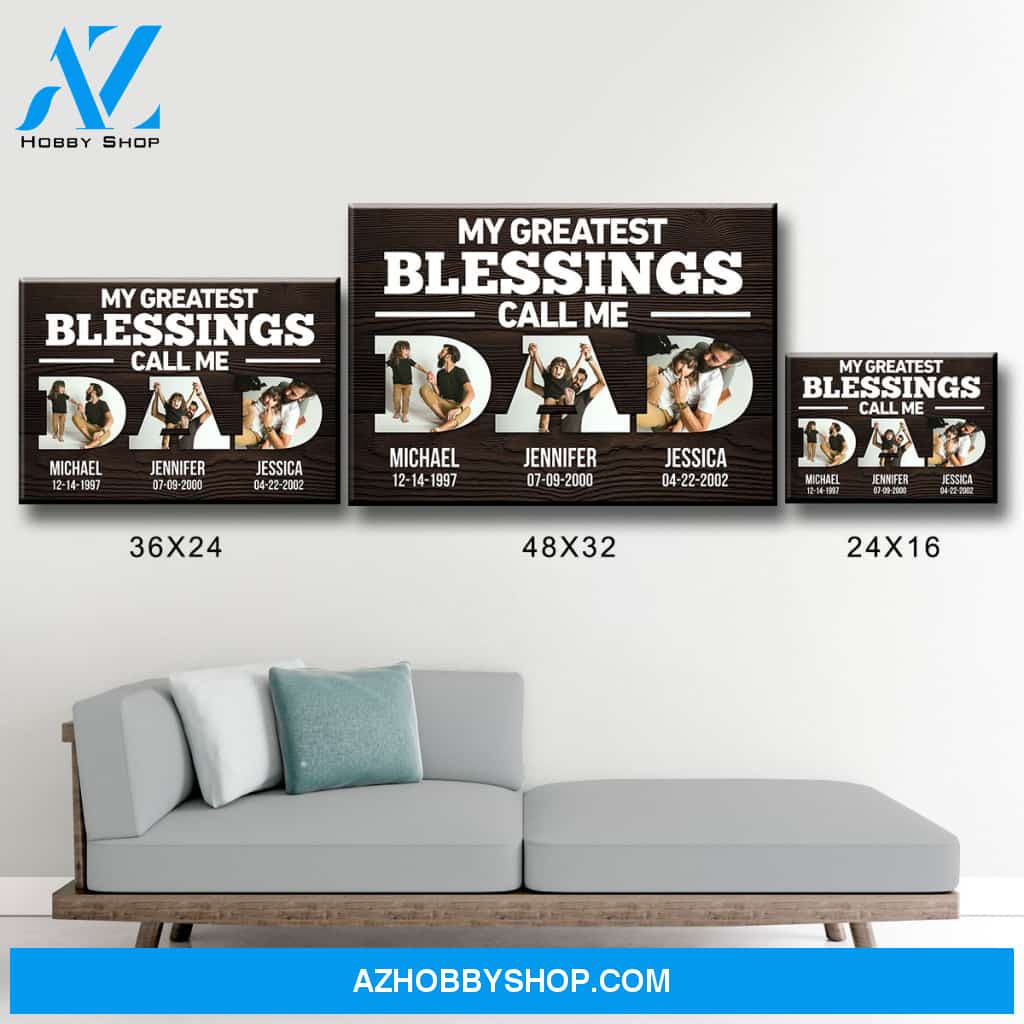 Dad Picture Premium Canvas