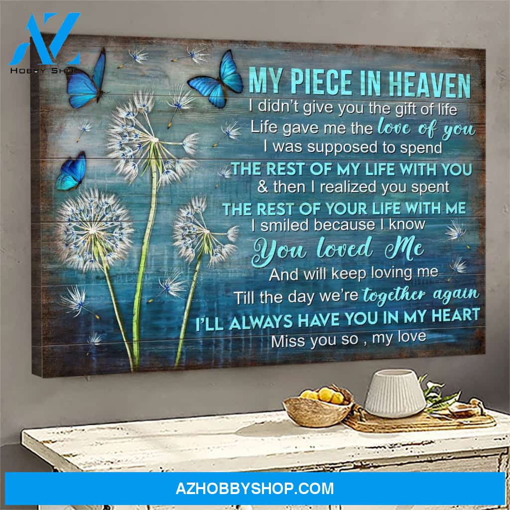 Dandelion - My piece in heaven - Heaven Landscape Canvas Prints, Wall Art
