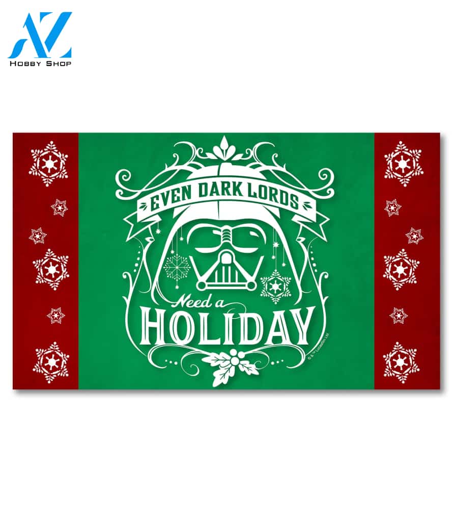 Dark Lord Need Holiday Doormat - 18" x 30"