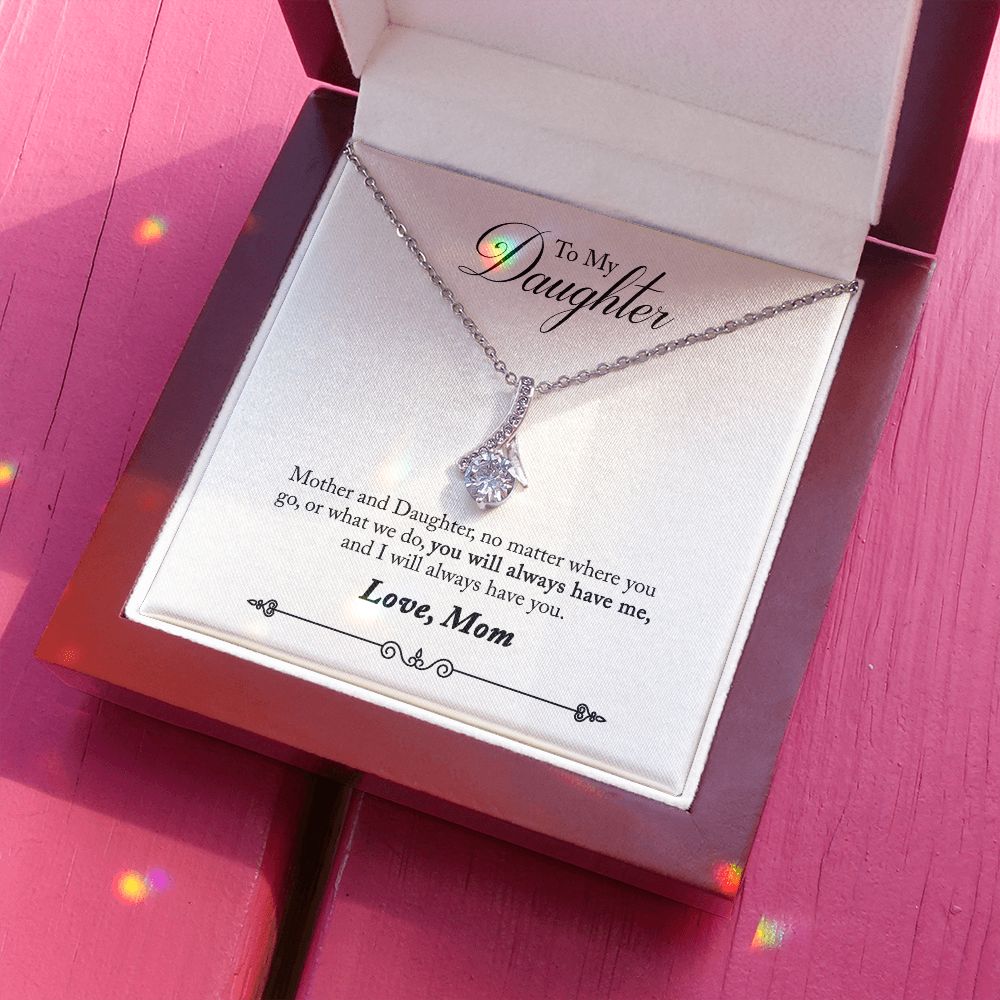 Daughter - No Matter Where You Go Alluring Beauty Necklace