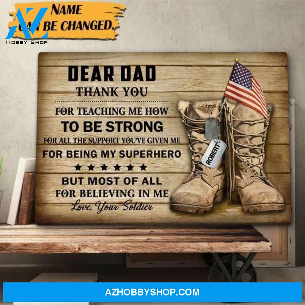 Dear Dad - Personalized Canvas