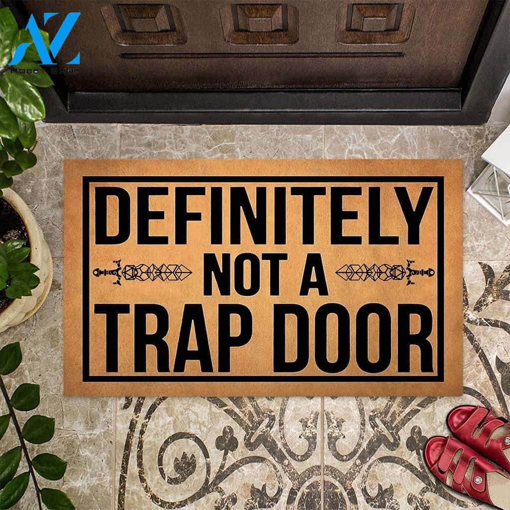 Definitely not A Trap Door Doormat | Welcome Mat | House Warming Gift