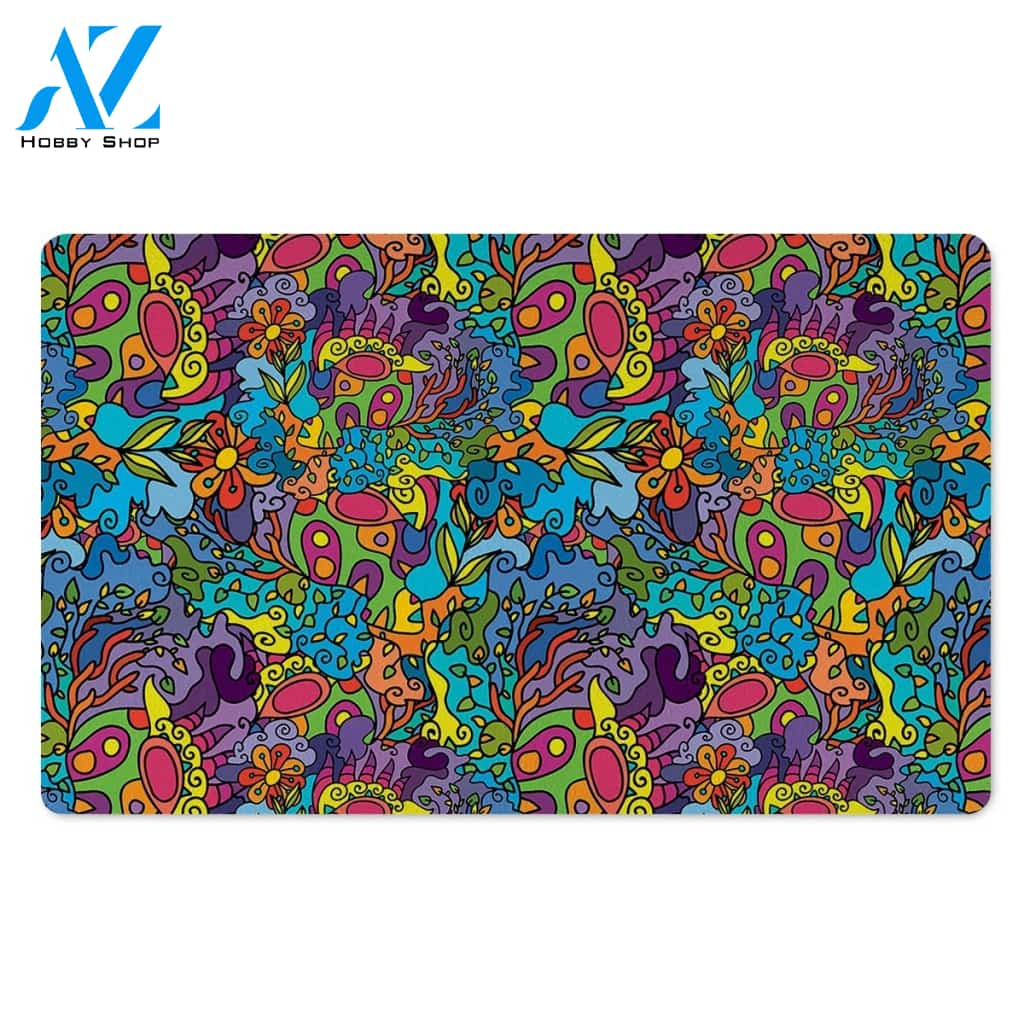 Demon Psychedelic Door Mat