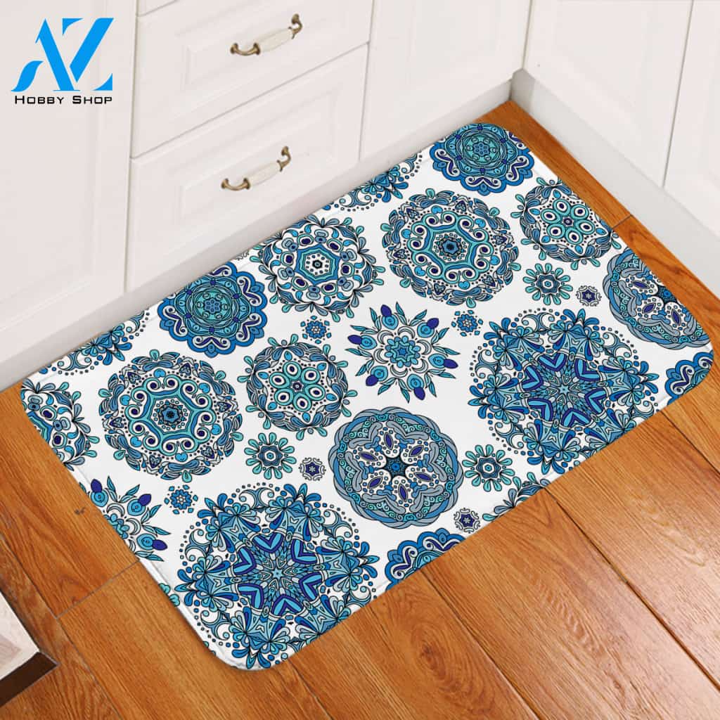 Designed Rings Door Mat