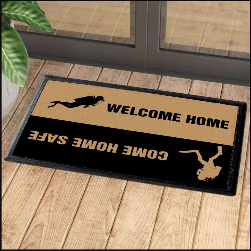 Diving Welcome Home Doormat | Colorful | Size 8x27'' 24x36''