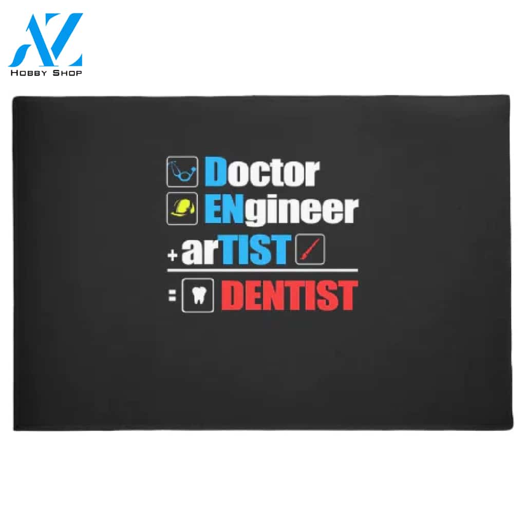 Doctor Engineer Artist Dentist Doormat Hunting, Indoor and Outdoor Doormat Warm House Gift Welcome Mat Gift for Friend Family