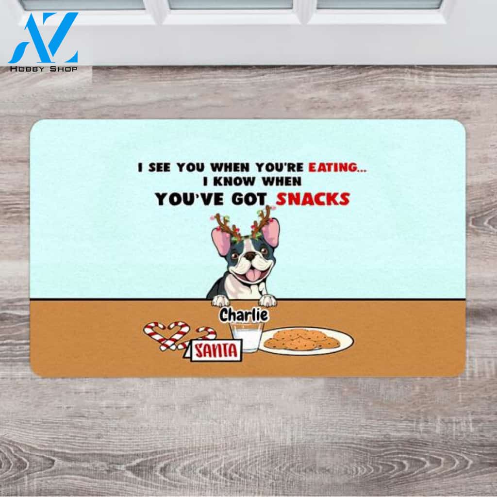Personalized Dog Christmas Doormat - Best Dog Gifts - Up To 5 Dogs