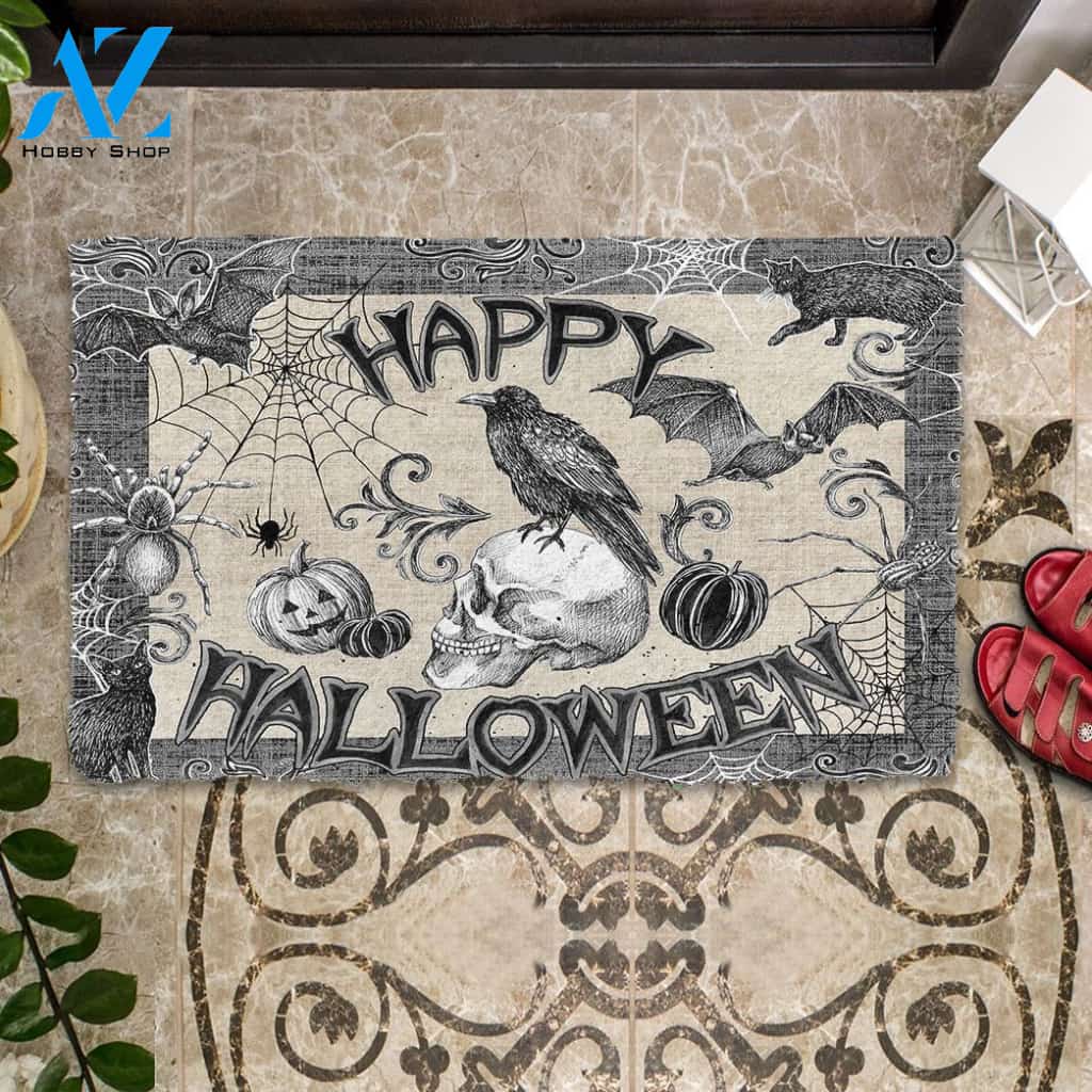 Dog Doormat 3D Happy Halloween Doormat