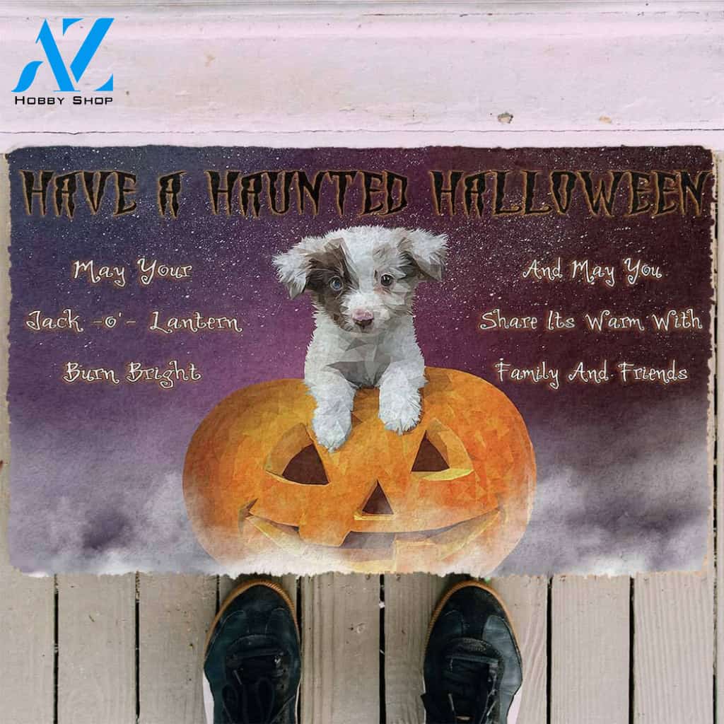 Dog Doormat 3D Have A Haunted Halloween Dog Doormat