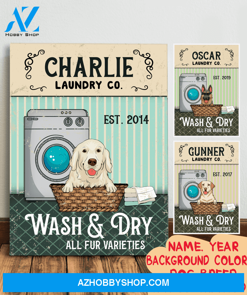 Dog laundry co. - Personalized custom canvas