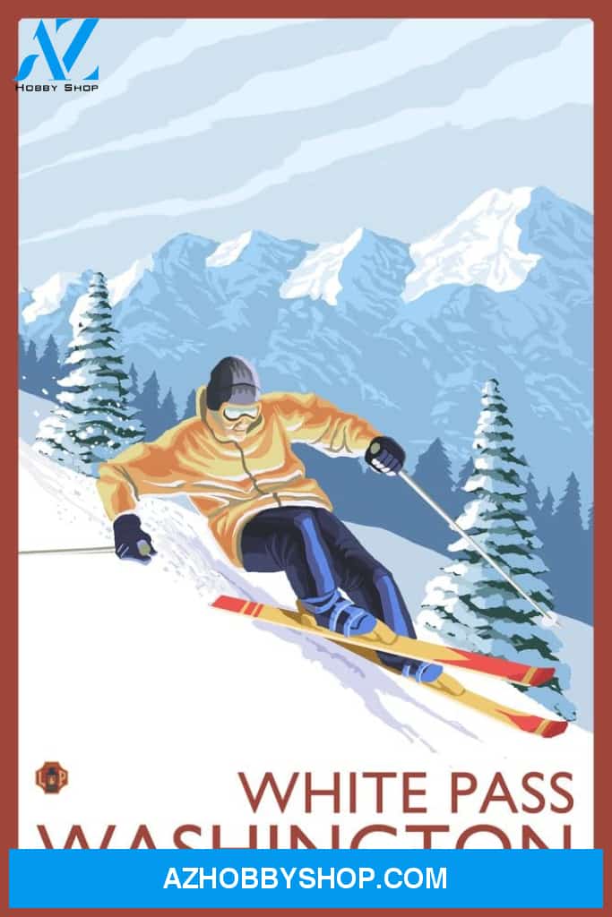 Downhill Snow Skier - White Pass Washington