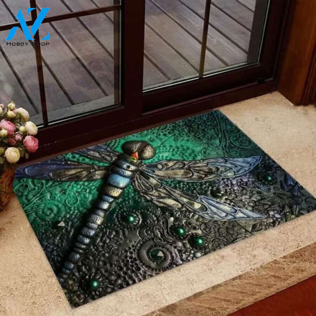 Dragonfly Aesthetic Doormat | Welcome Mat | House Warming Gift