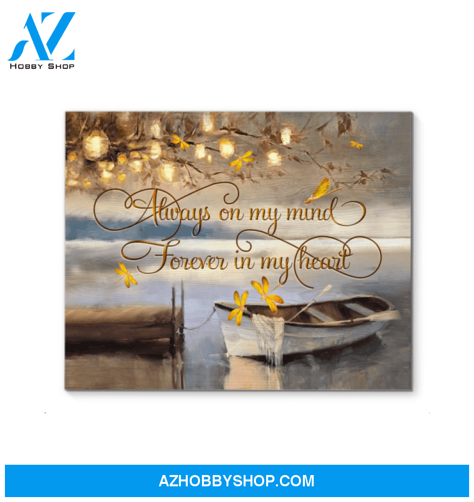 Dragonfly Forever In My Heart Wall Art Canvas Prints